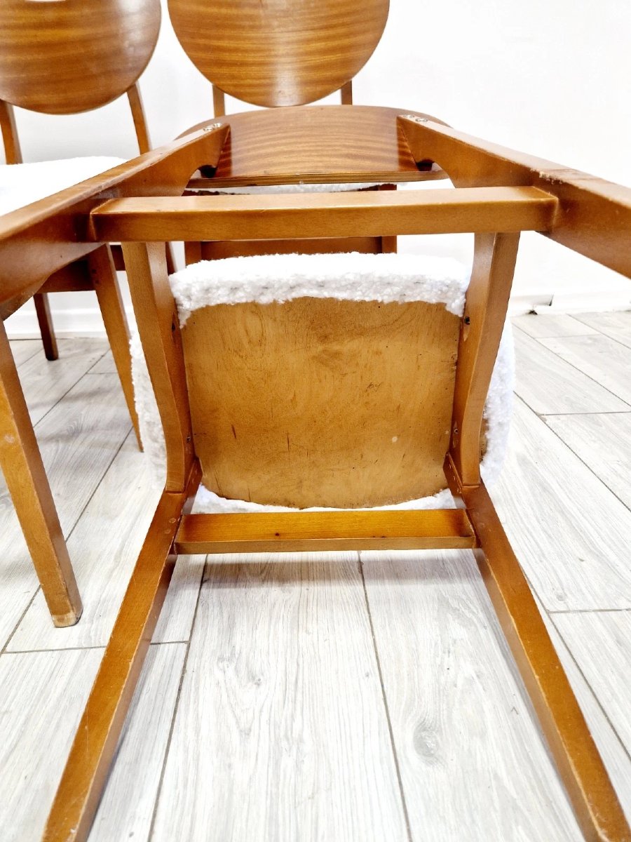 4 Mid-century Butterfly Back Dining Chairs-photo-1
