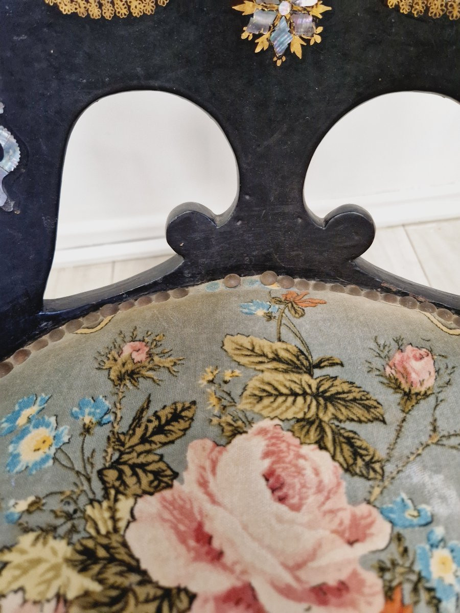 Paire antique de chaises napoléon françaises-photo-3