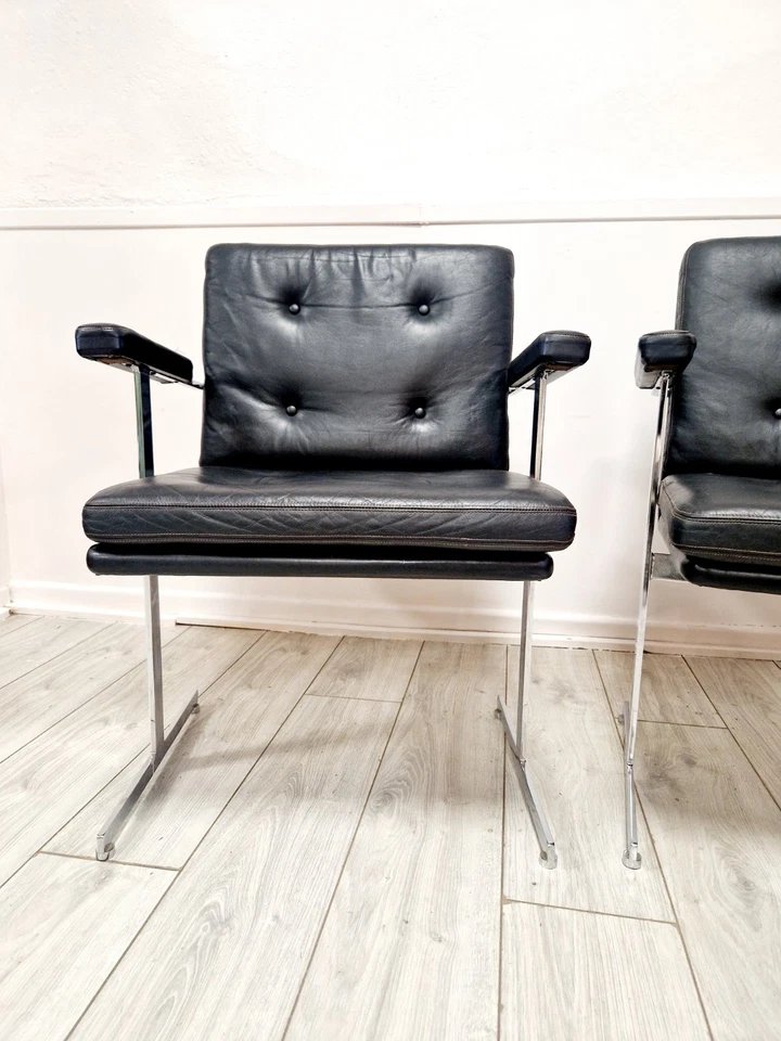 Paire de fauteuils Delphi de Robin Day Hille du milieu du siècle-photo-3