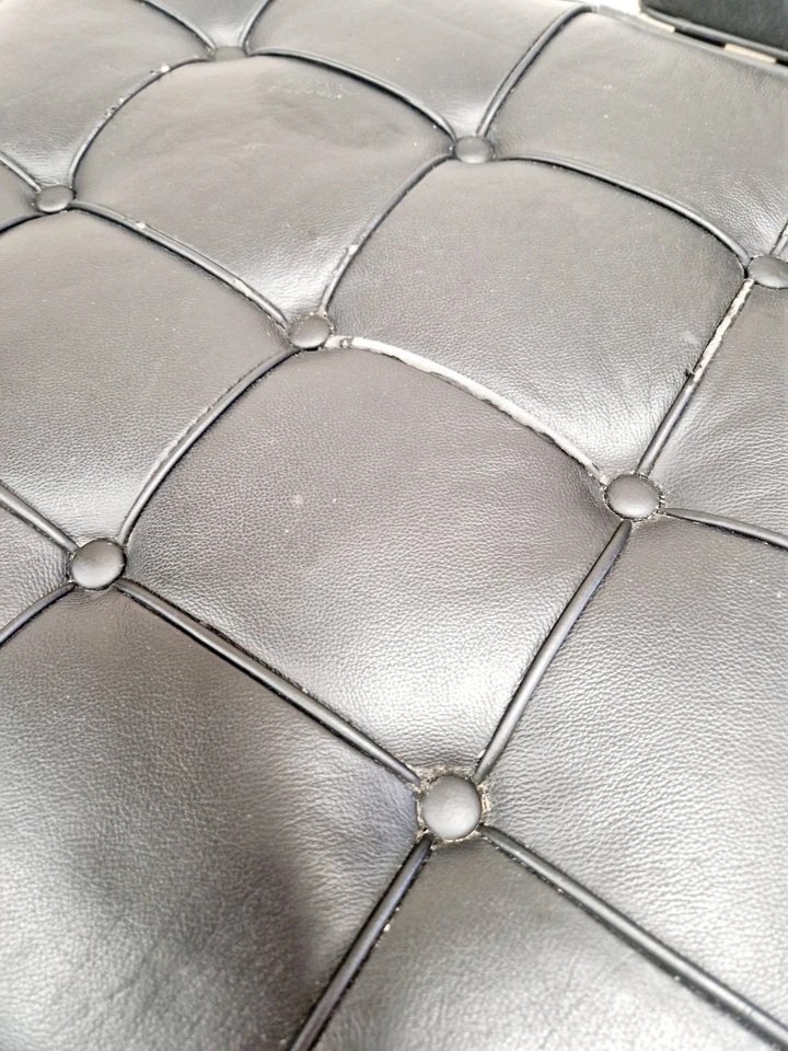 Chaise Lounge et Pouf de Style Mi-Siècle de Barcelone-photo-2