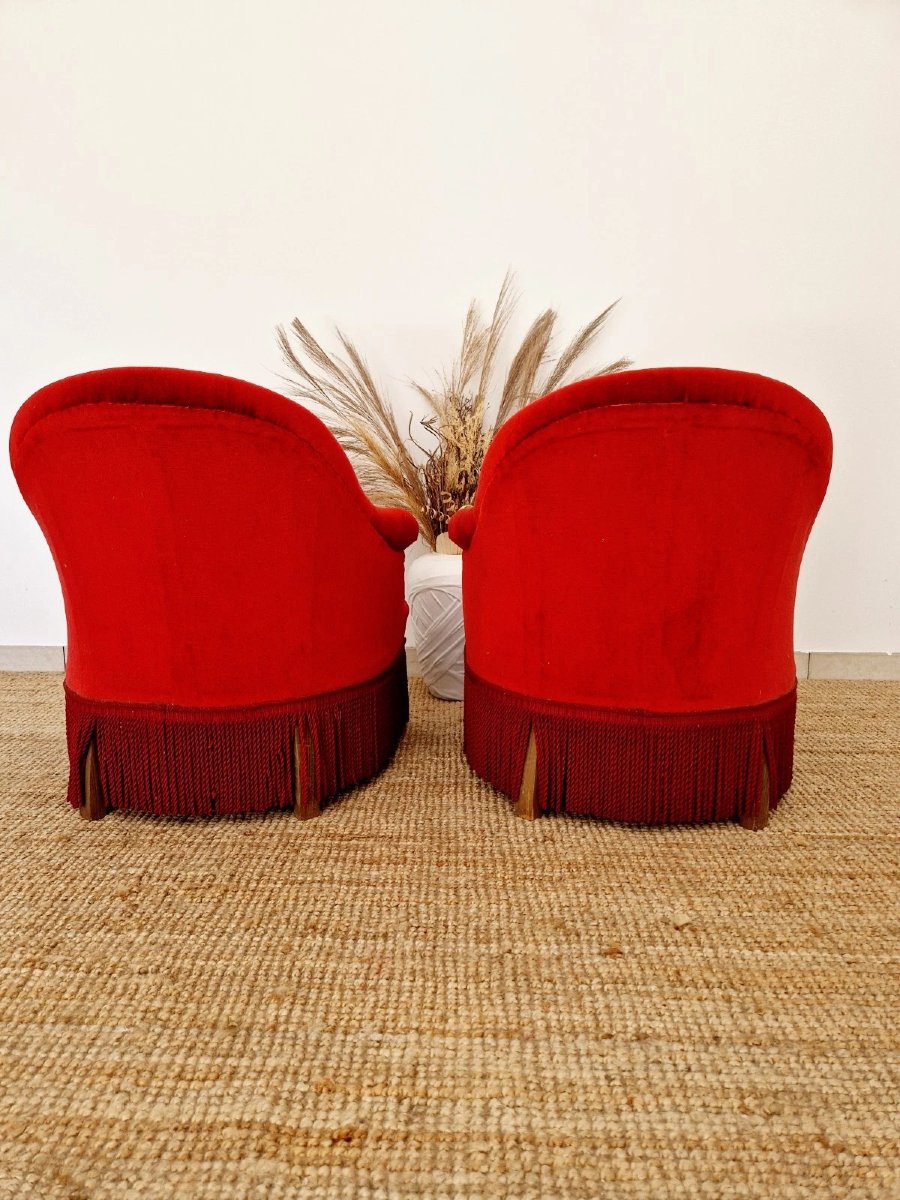 Paire de chaises antiques de style napoléon français-photo-2