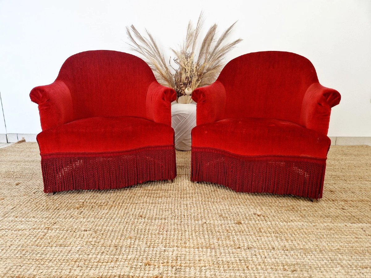 Paire de chaises antiques de style napoléon français-photo-4