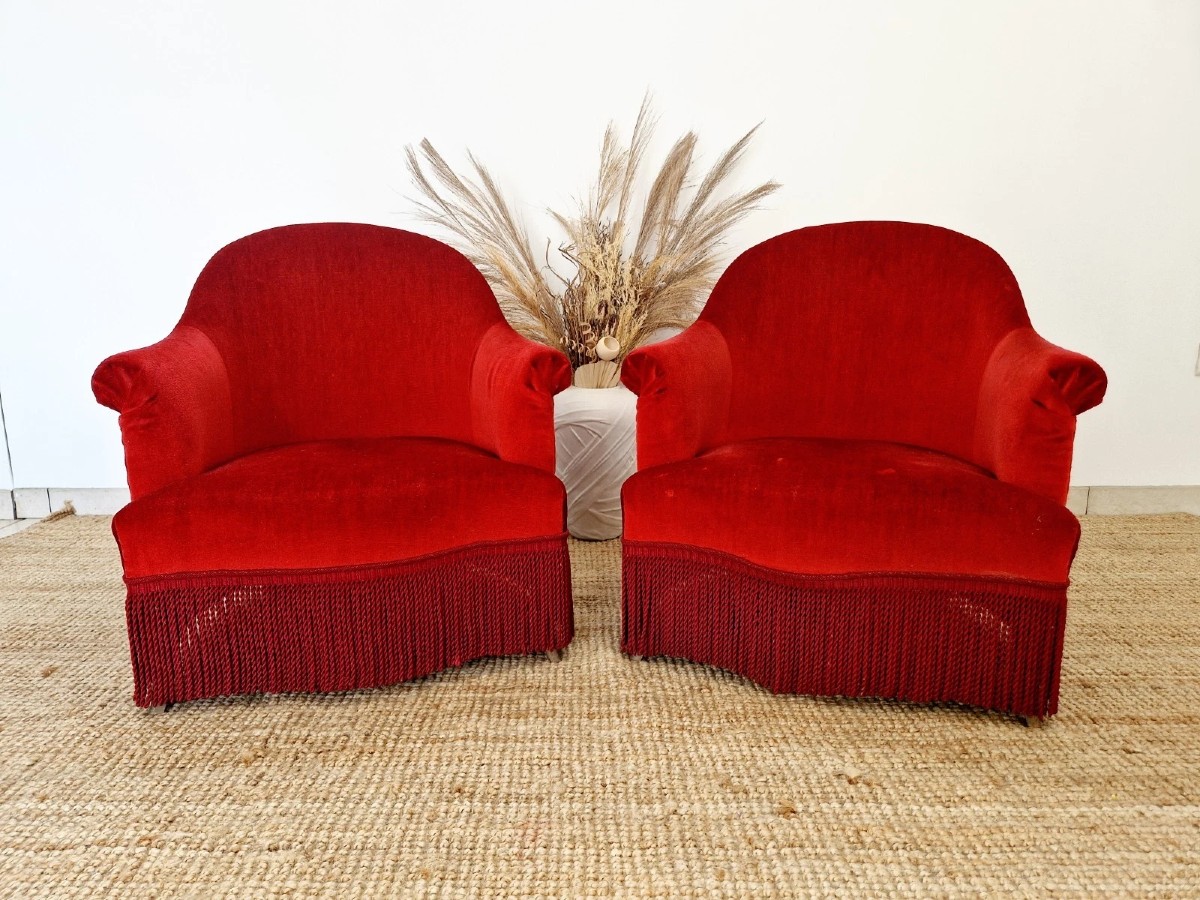 Paire de chaises antiques de style napoléon français