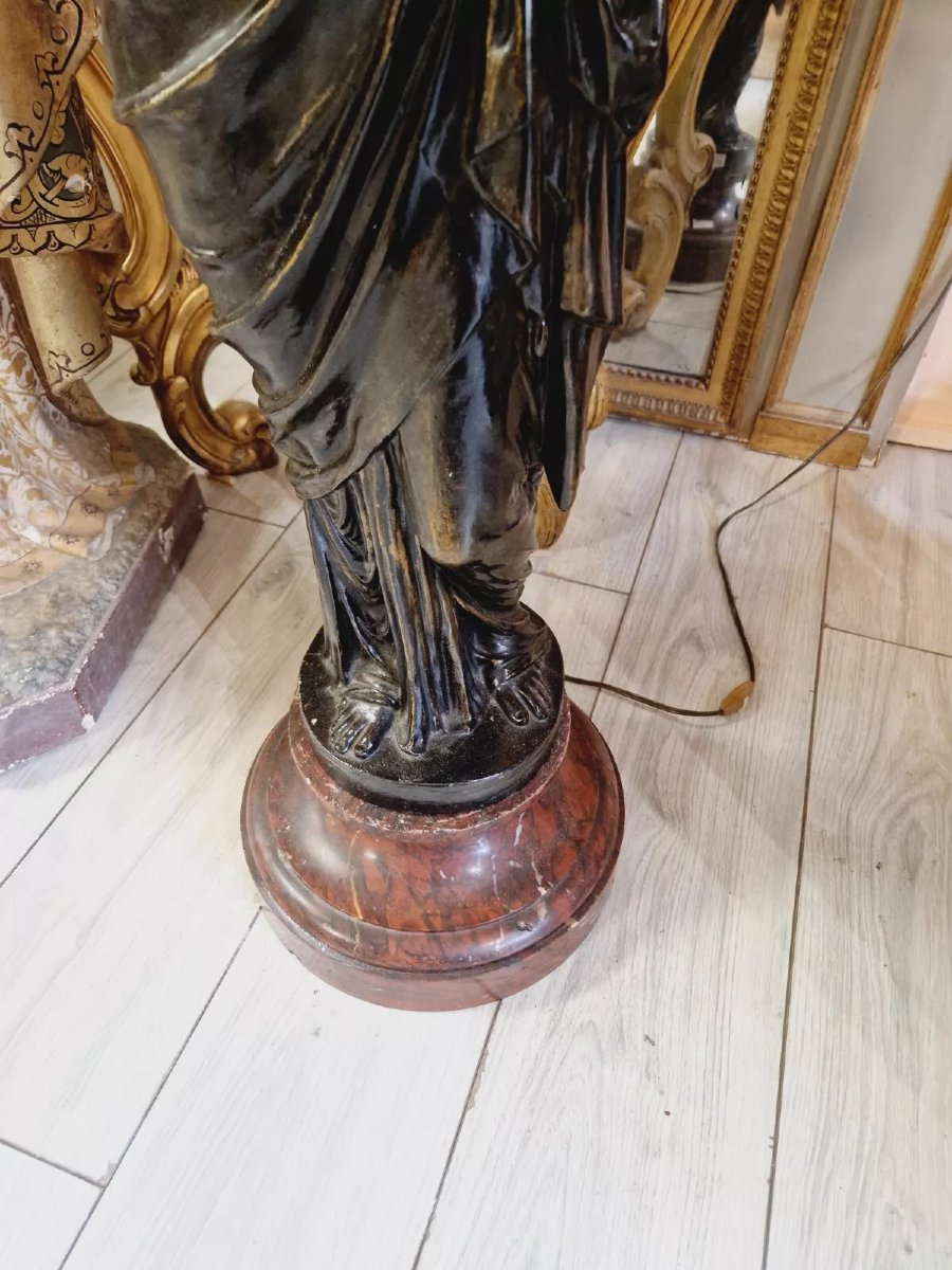 Lampe de sol féminine antique à taille réelle Liberty-photo-2