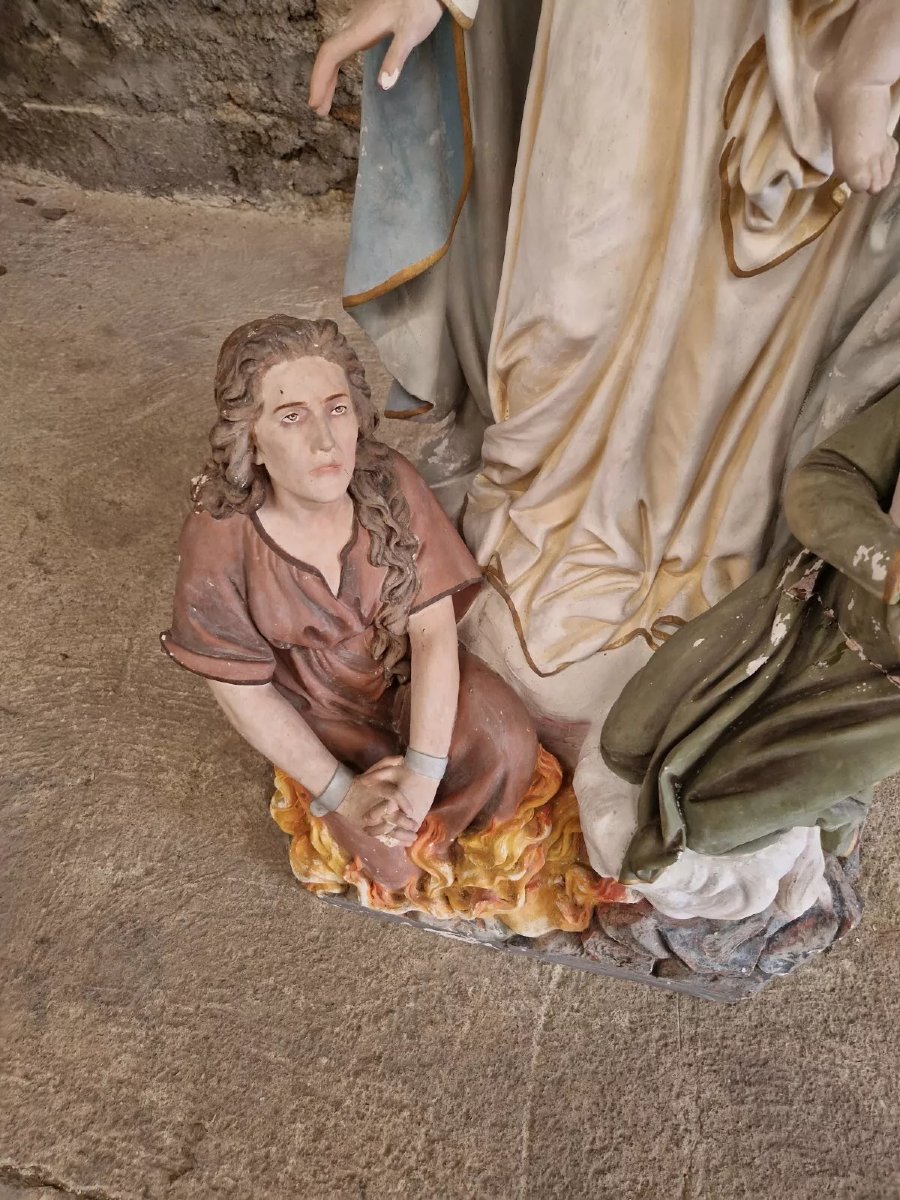 Statue religieuse antique grandeur nature-photo-3