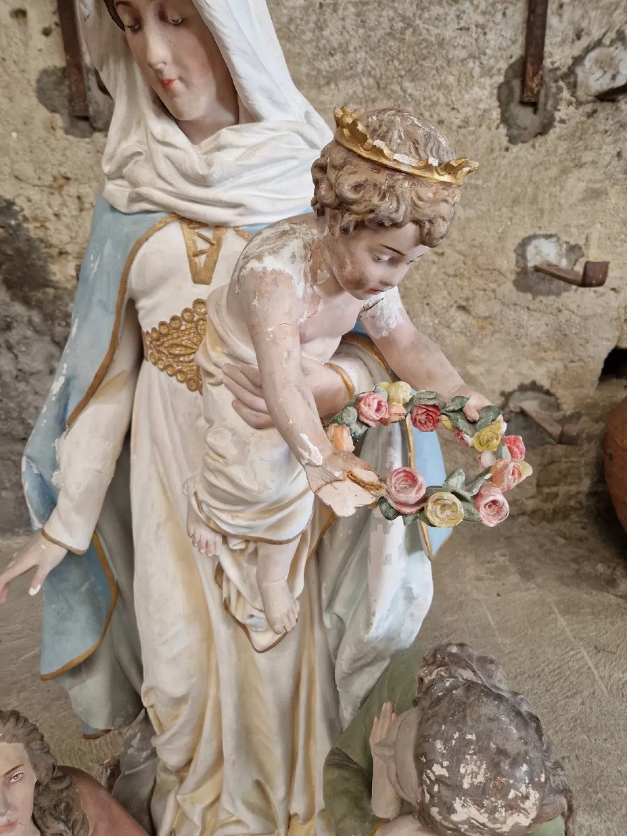 Statue religieuse antique grandeur nature-photo-4