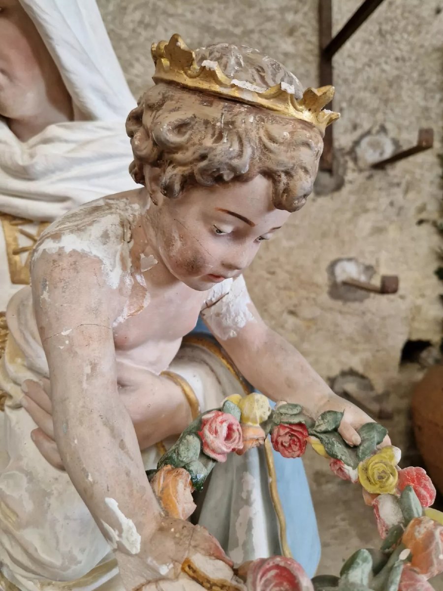 Statue religieuse antique grandeur nature-photo-6