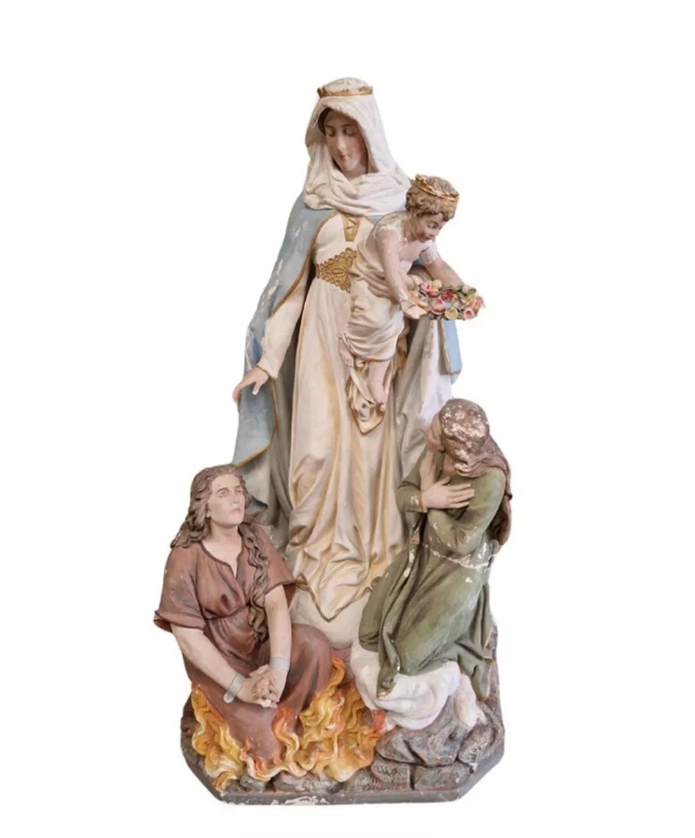Statue religieuse antique grandeur nature