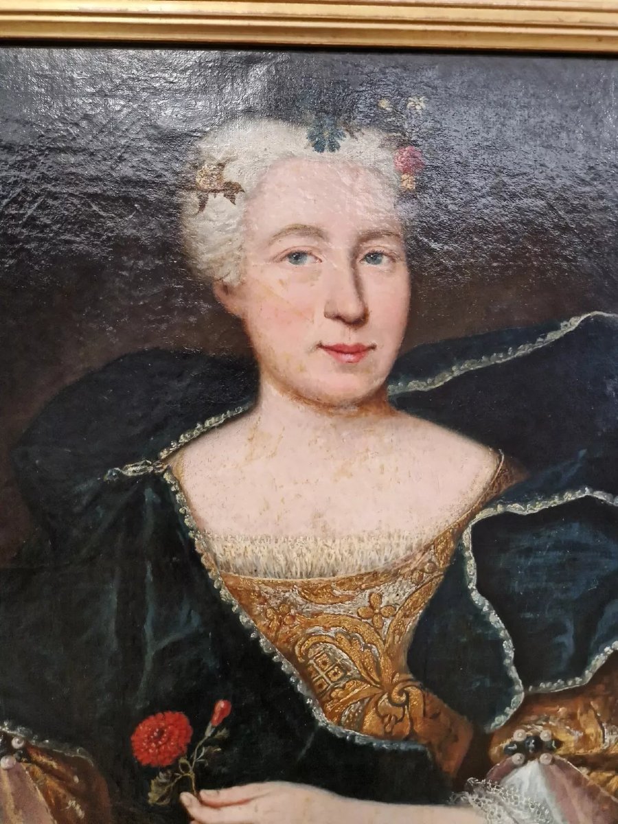 Peinture à l'huile du XIXe siècle RARE DOUBLE FACE-photo-1