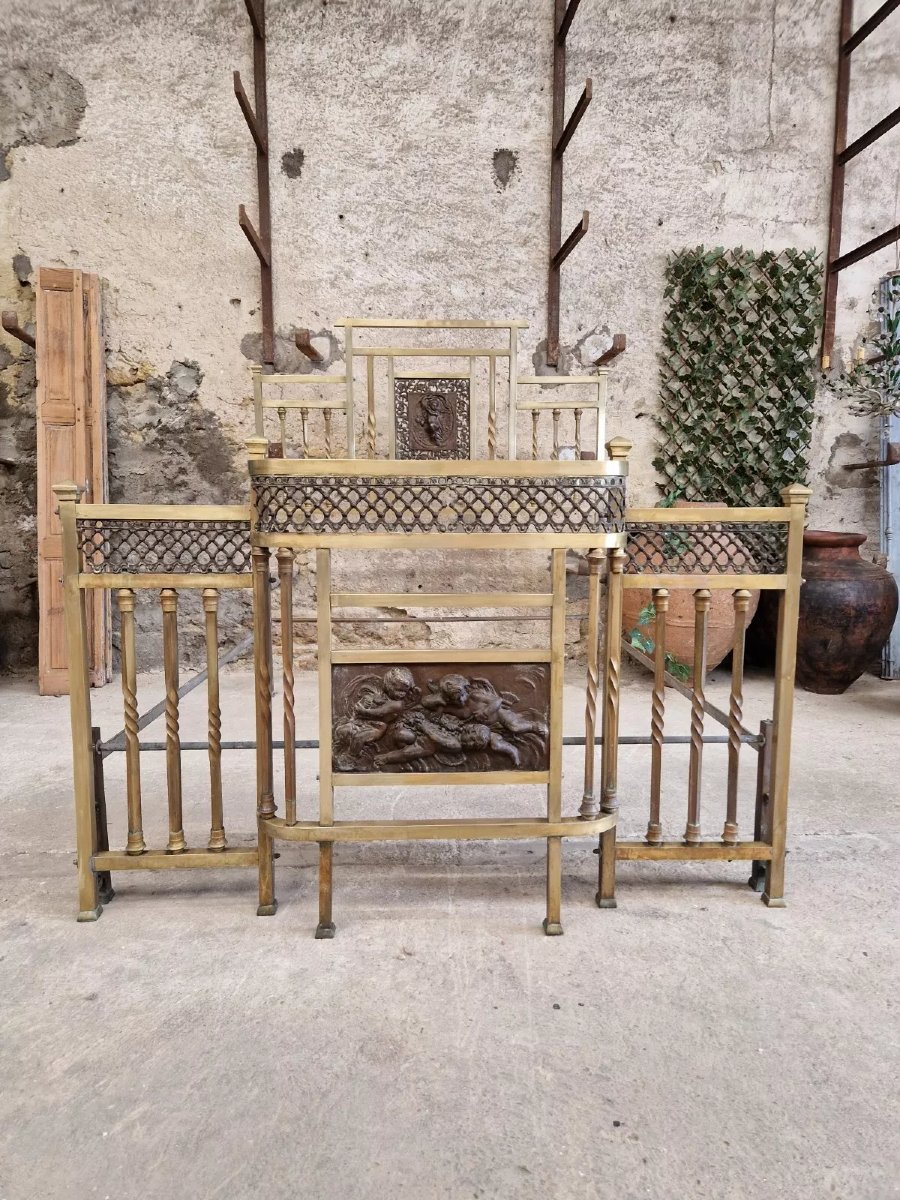 Lit en laiton Art déco italien-photo-4