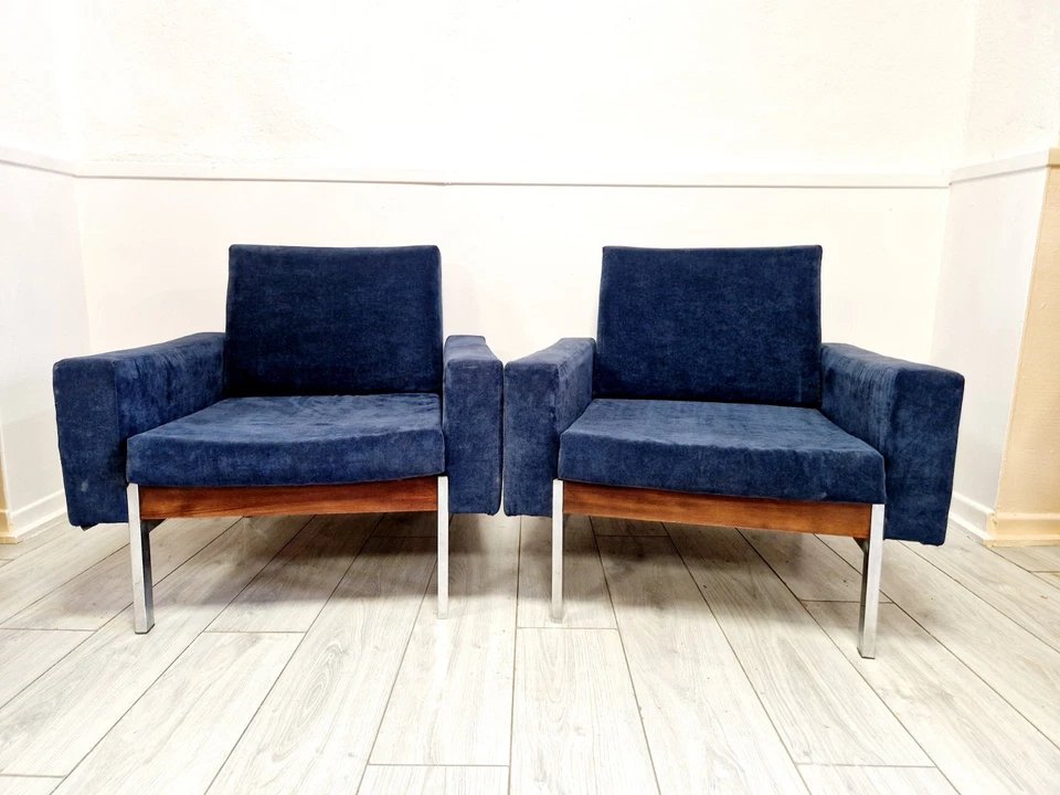 Paire de fauteuils club danois du milieu du siècle, style Kiushu Saporiti-photo-3