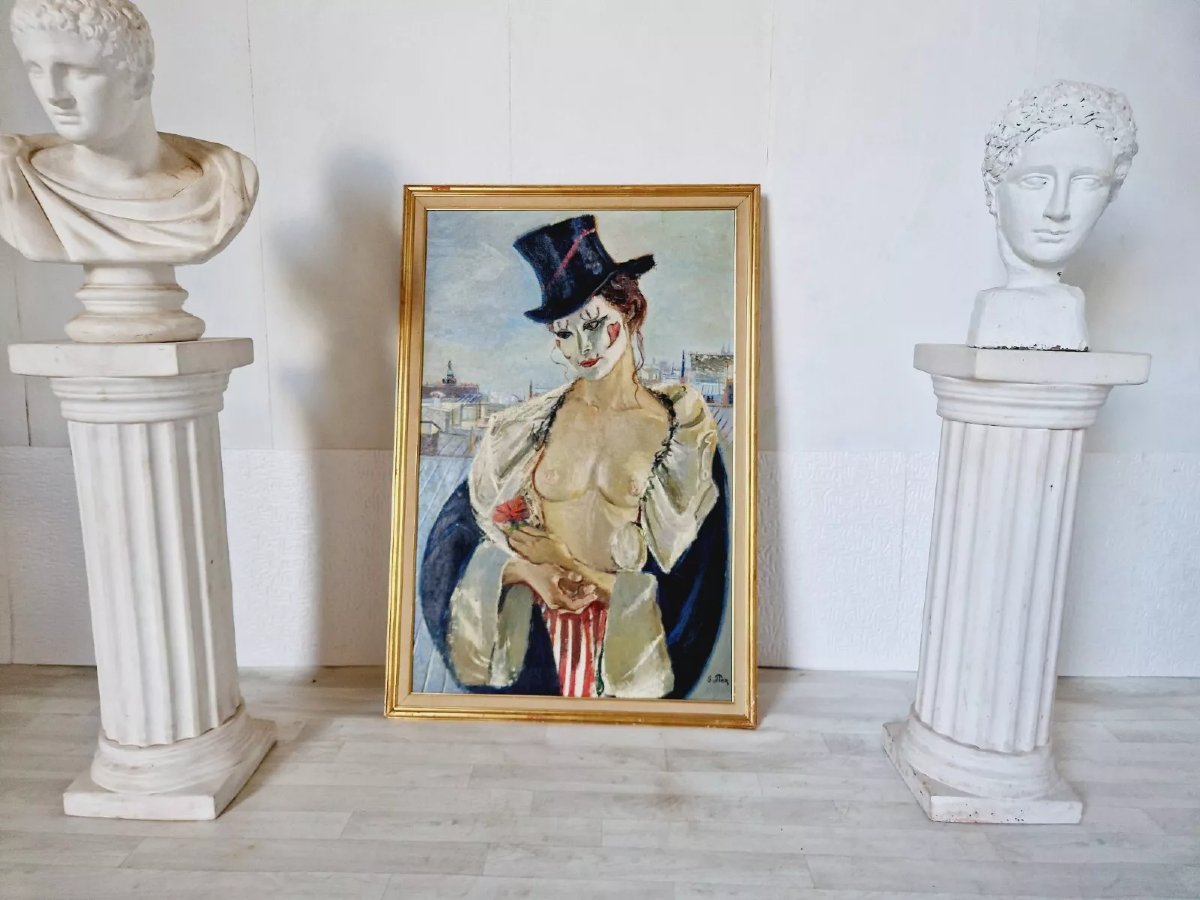 Mid-century Nude Painting, Mrs. Paris-photo-4