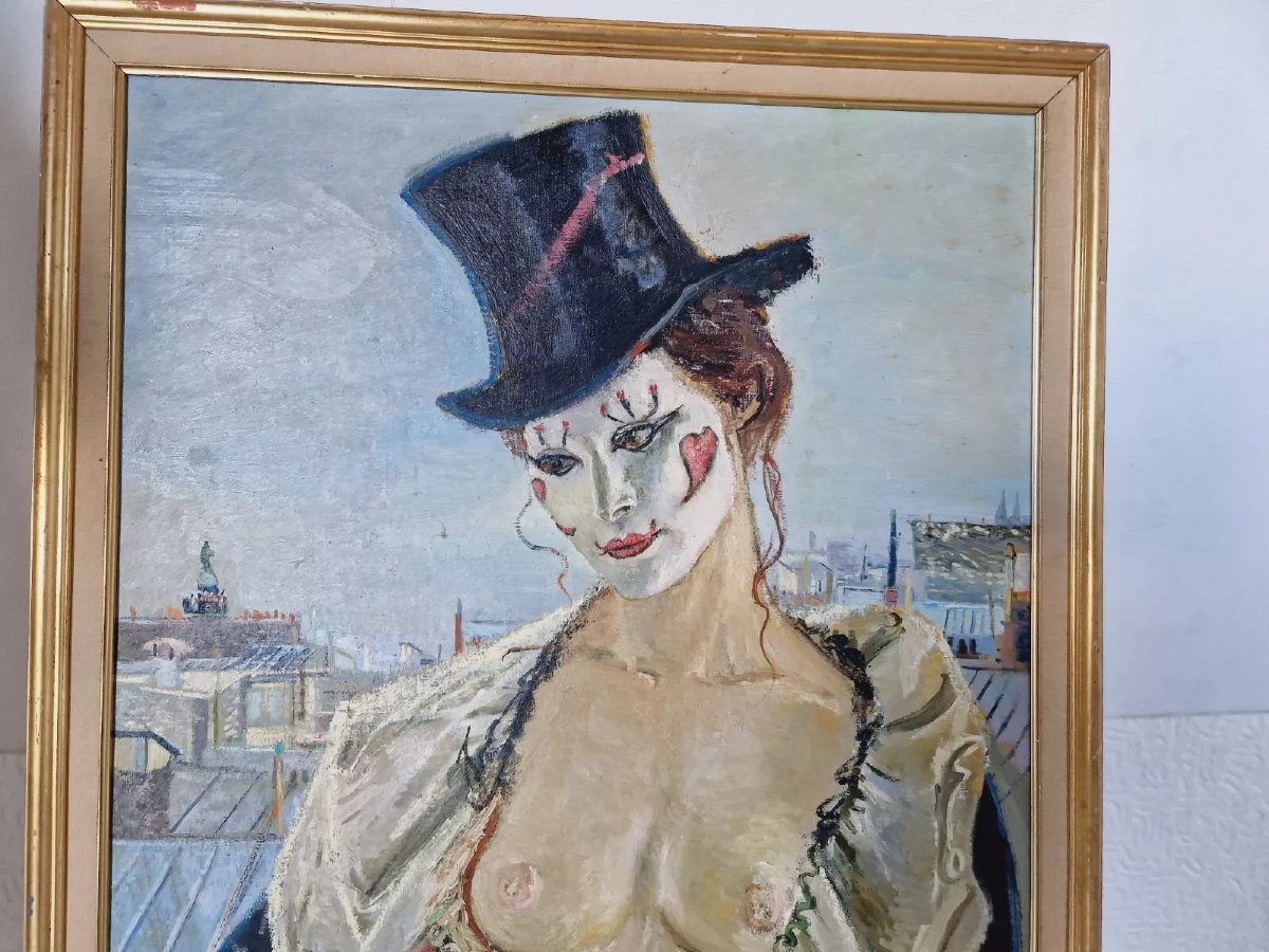 Mid-century Nude Painting, Mrs. Paris-photo-1