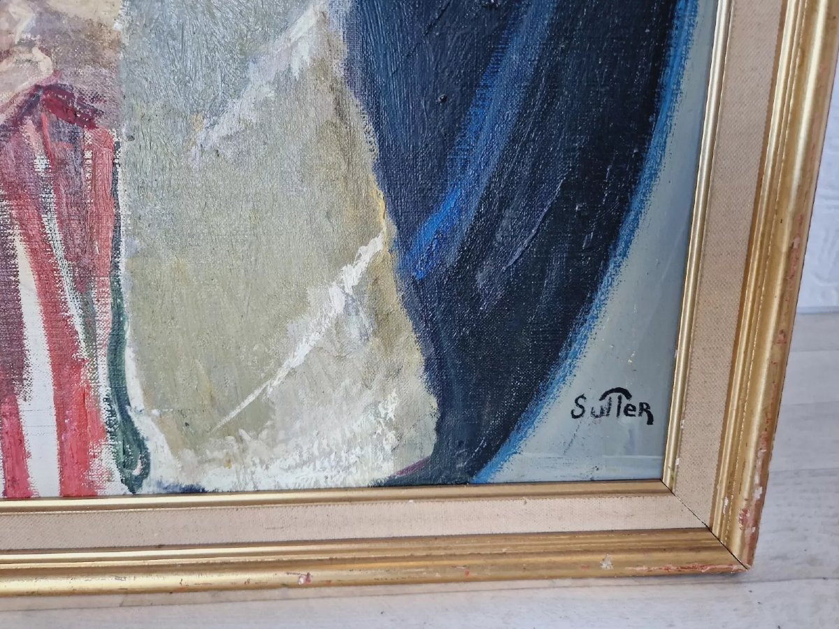Mid-century Nude Painting, Mrs. Paris-photo-2