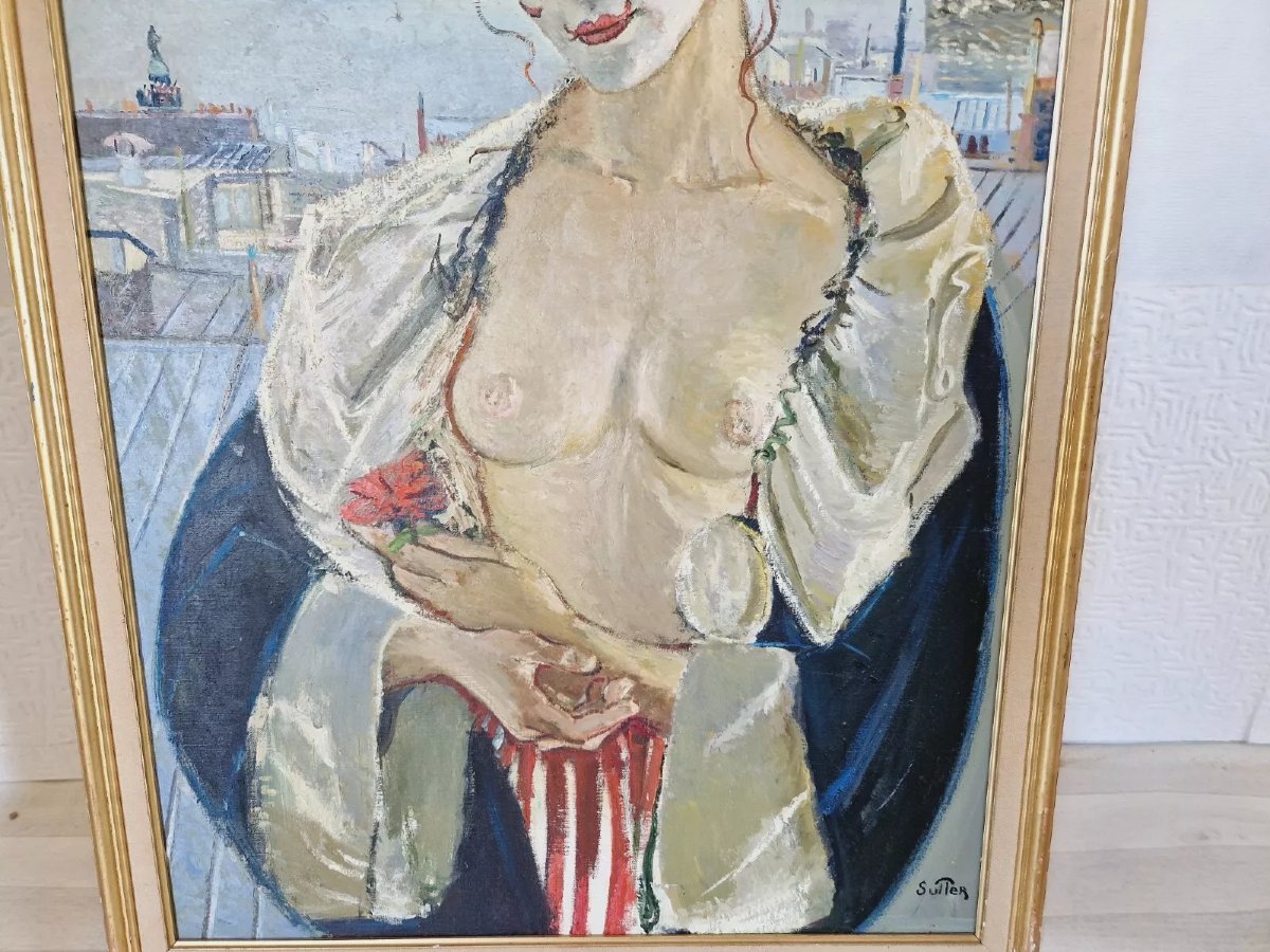 Mid-century Nude Painting, Mrs. Paris-photo-5