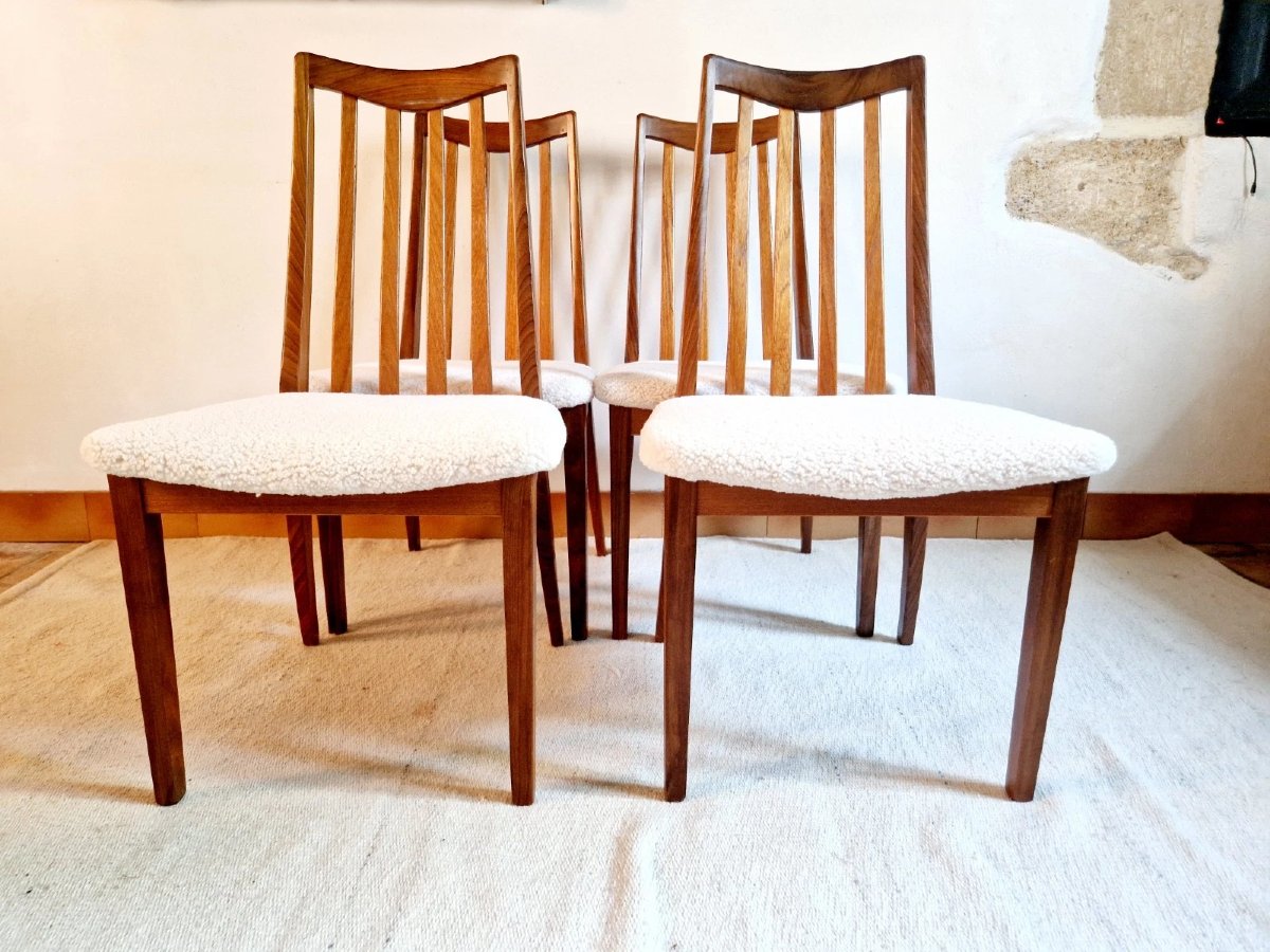 6 chaises de salle à manger G-PLAN du milieu du siècle-photo-4