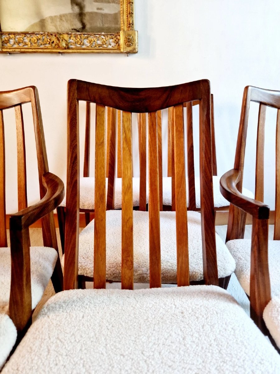 6 chaises de salle à manger G-PLAN du milieu du siècle-photo-5