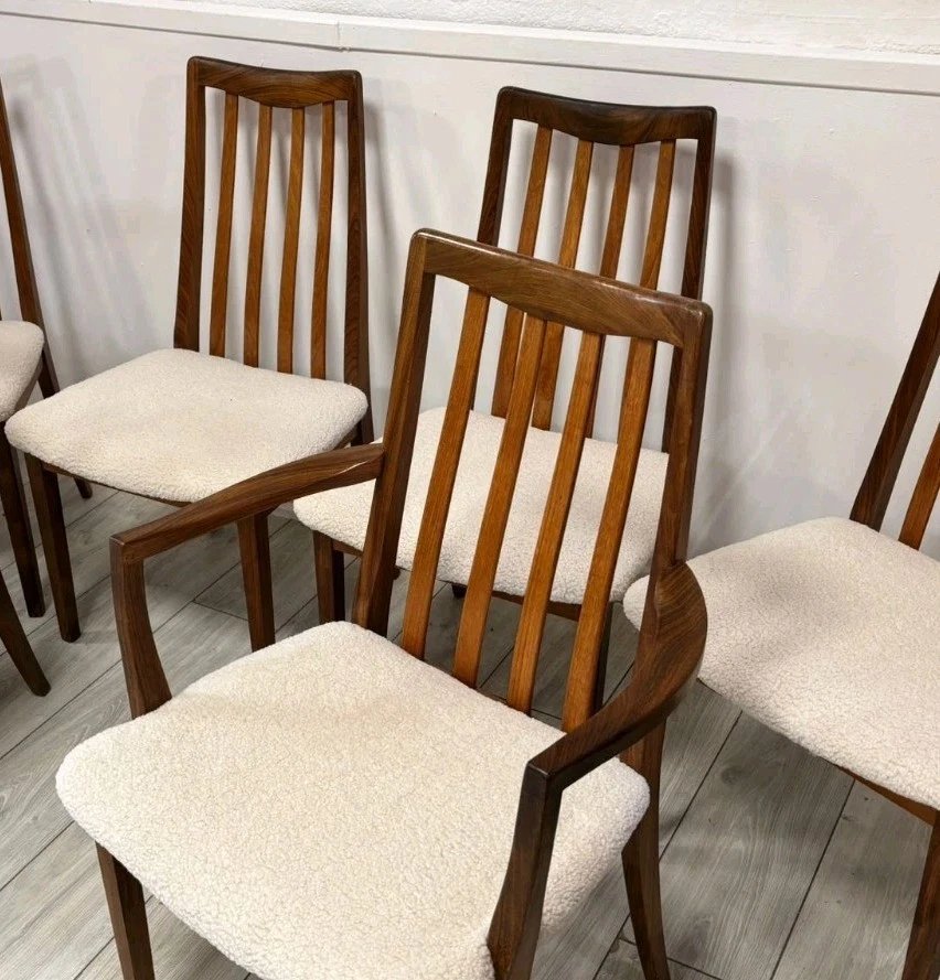 6 chaises de salle à manger G-PLAN du milieu du siècle-photo-8