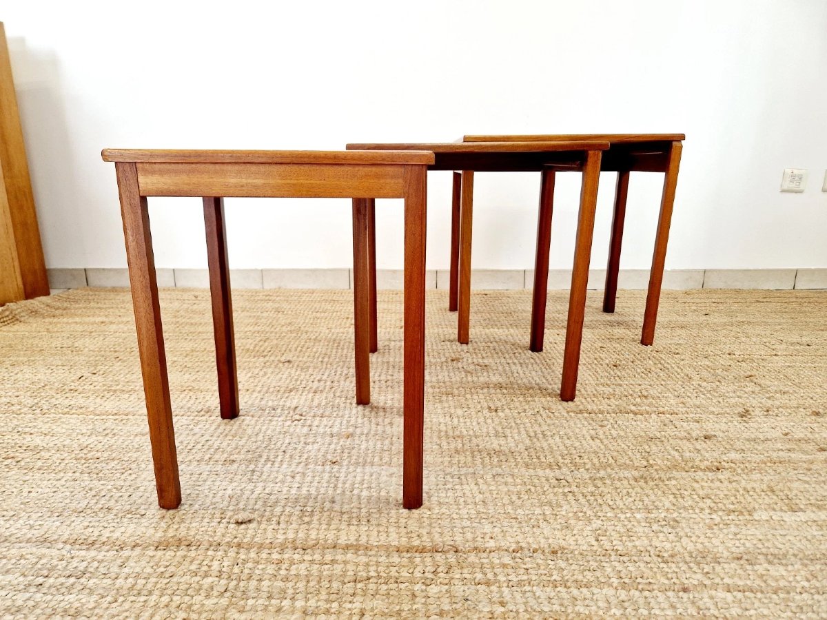 Vintage 1960s Mcintosh Nesting Tables-photo-4