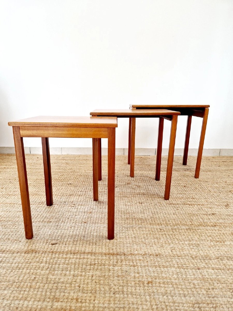 Vintage 1960s Mcintosh Nesting Tables-photo-1