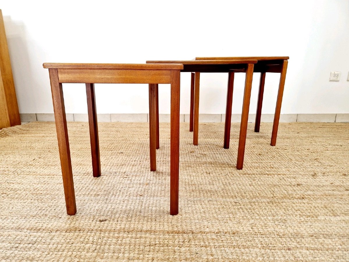 Vintage 1960s Mcintosh Nesting Tables-photo-5