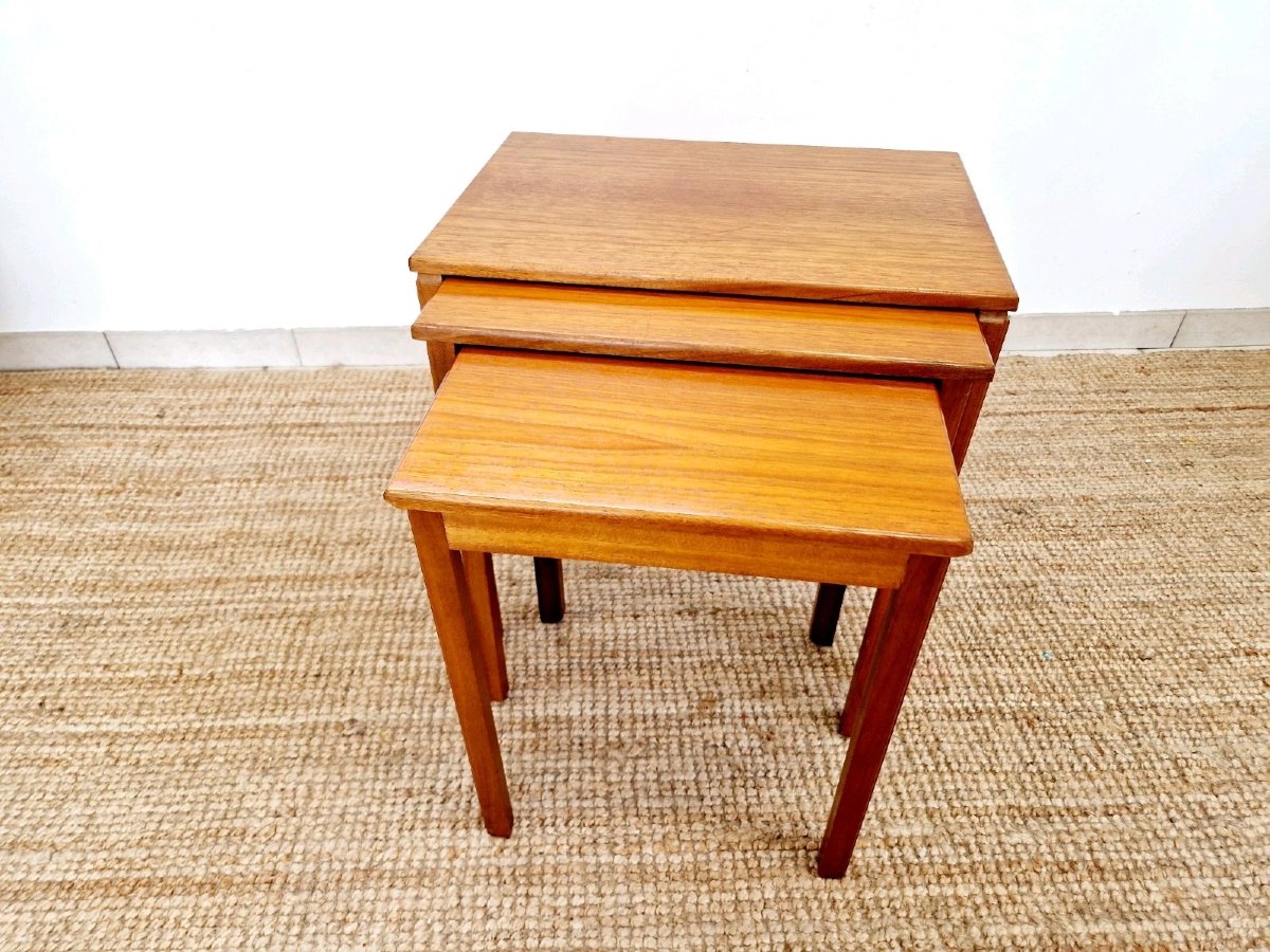 Vintage 1960s Mcintosh Nesting Tables-photo-6
