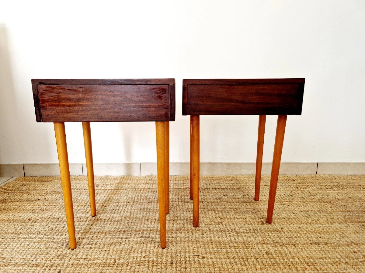 Une paire de tables de chevet Tola du milieu du siècle-photo-3