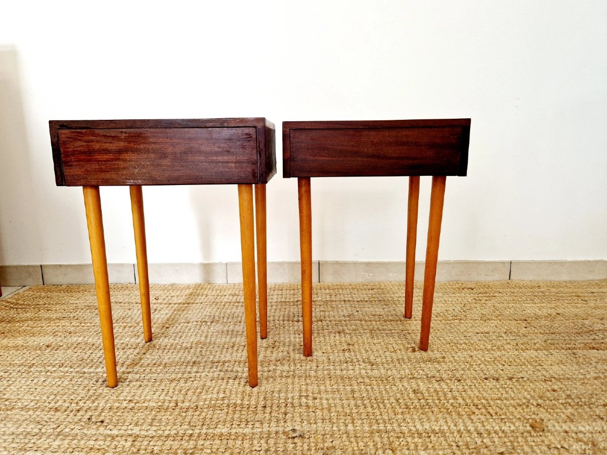 Une paire de tables de chevet Tola du milieu du siècle-photo-5