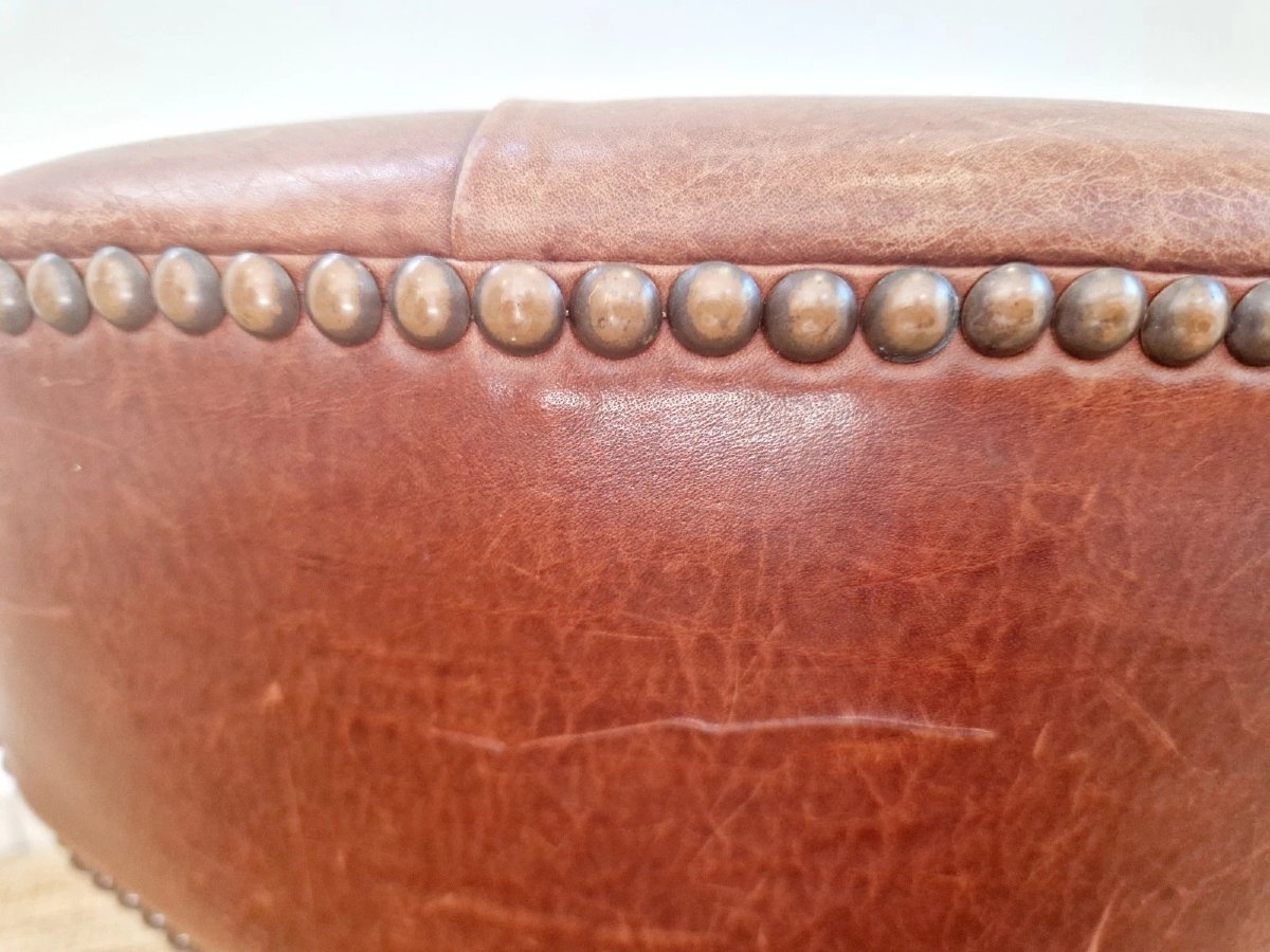 Wade Chesterfield Style Leather Office Chair-photo-3