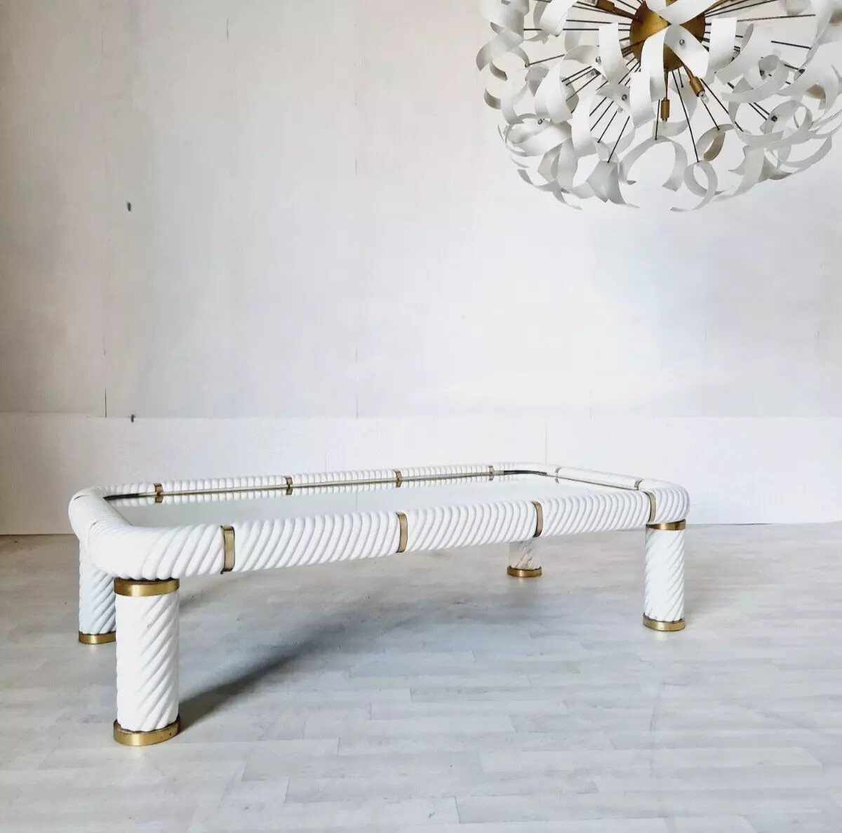Vintage Tommaso Barbi Coffee Table Hollywood Regency
