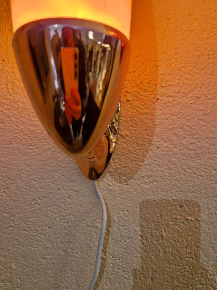 Pair Of Vintage Style Larva Wall Lights-photo-5