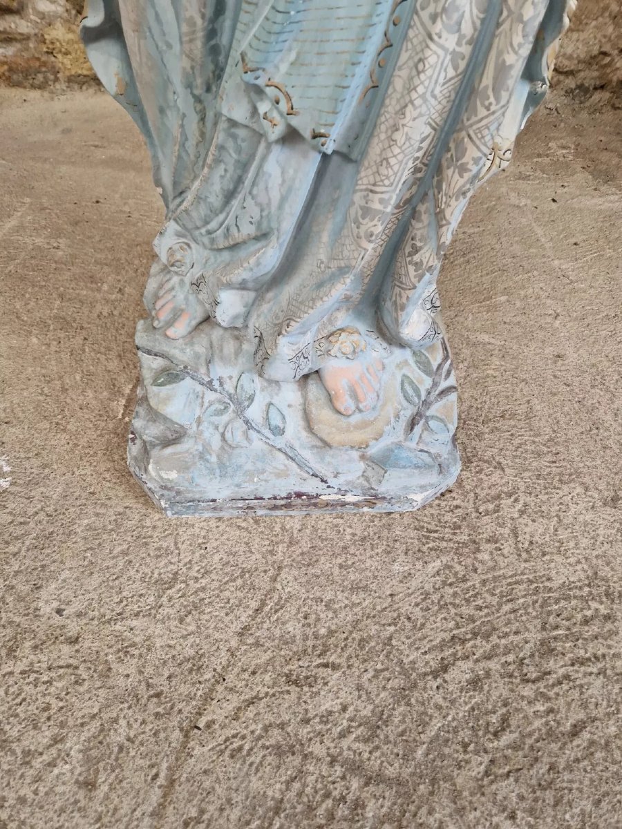 Life-size Antique Religious Statue Of The Lady Of Purgatory-photo-7