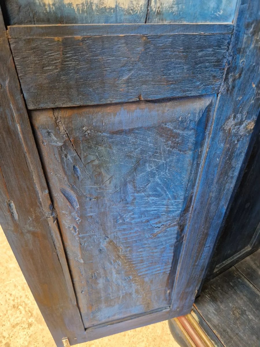 Armoire bavaroise peinte antique-photo-2
