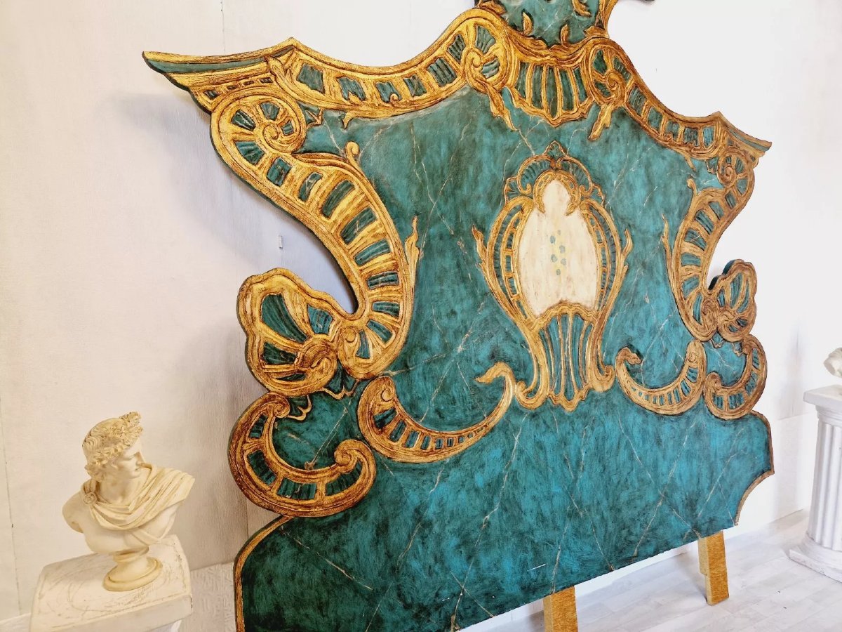 Vintage Venetian Bed Headboard Huge-photo-6
