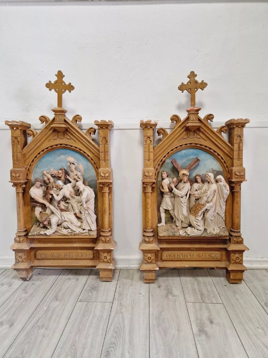 Church Sculptures Reliefs Stations Of The Cross X10-photo-2