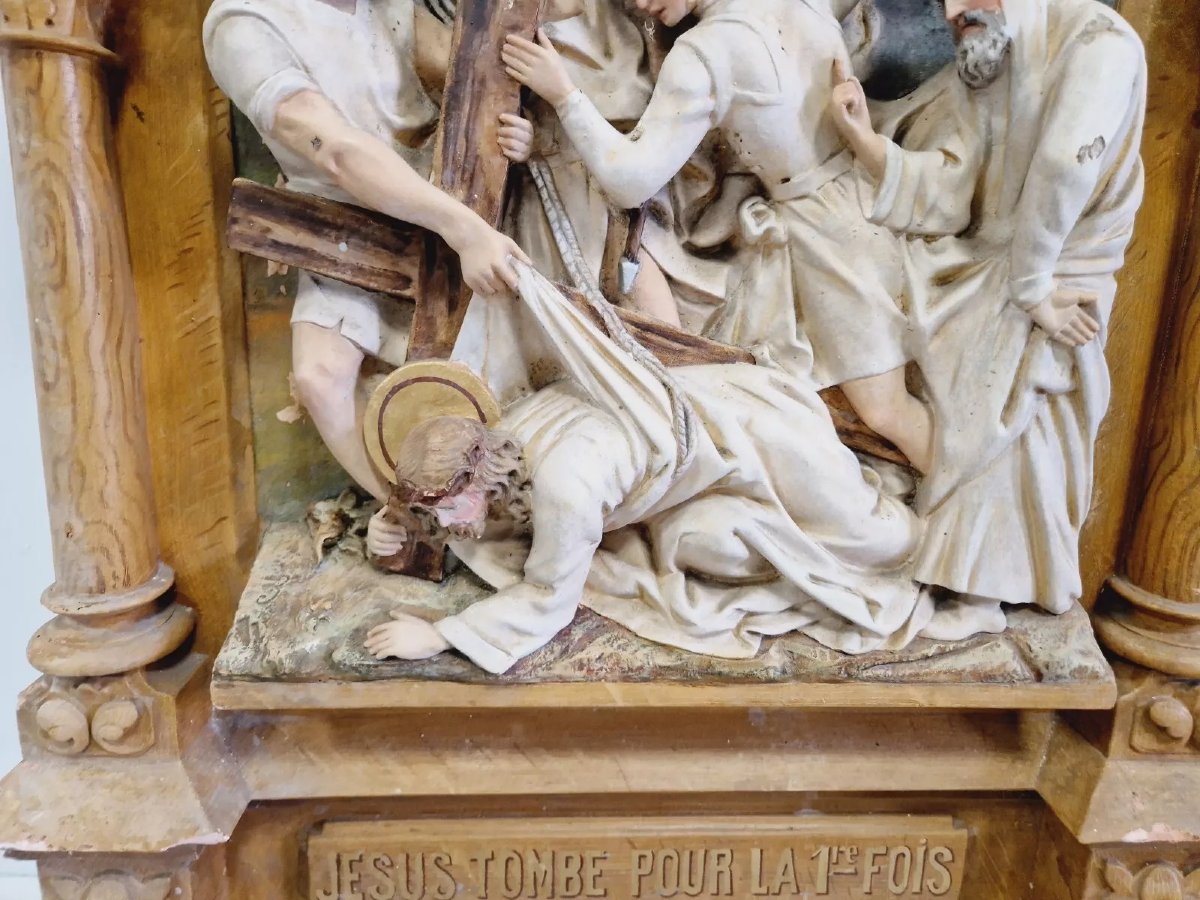 Church Sculptures Reliefs Stations Of The Cross X10-photo-4