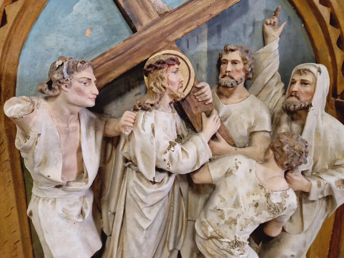 Church Sculptures Reliefs Stations Of The Cross X10-photo-4