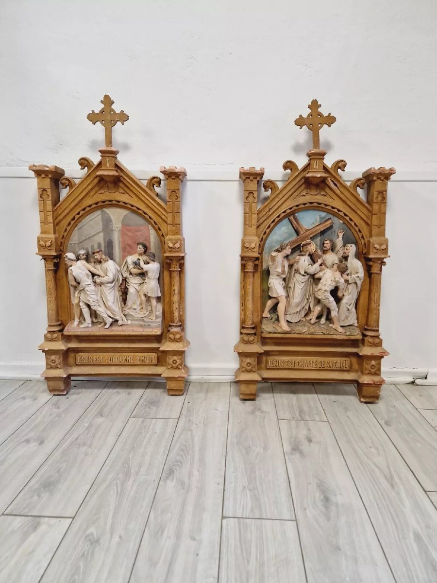 Church Sculptures Reliefs Stations Of The Cross X10-photo-5