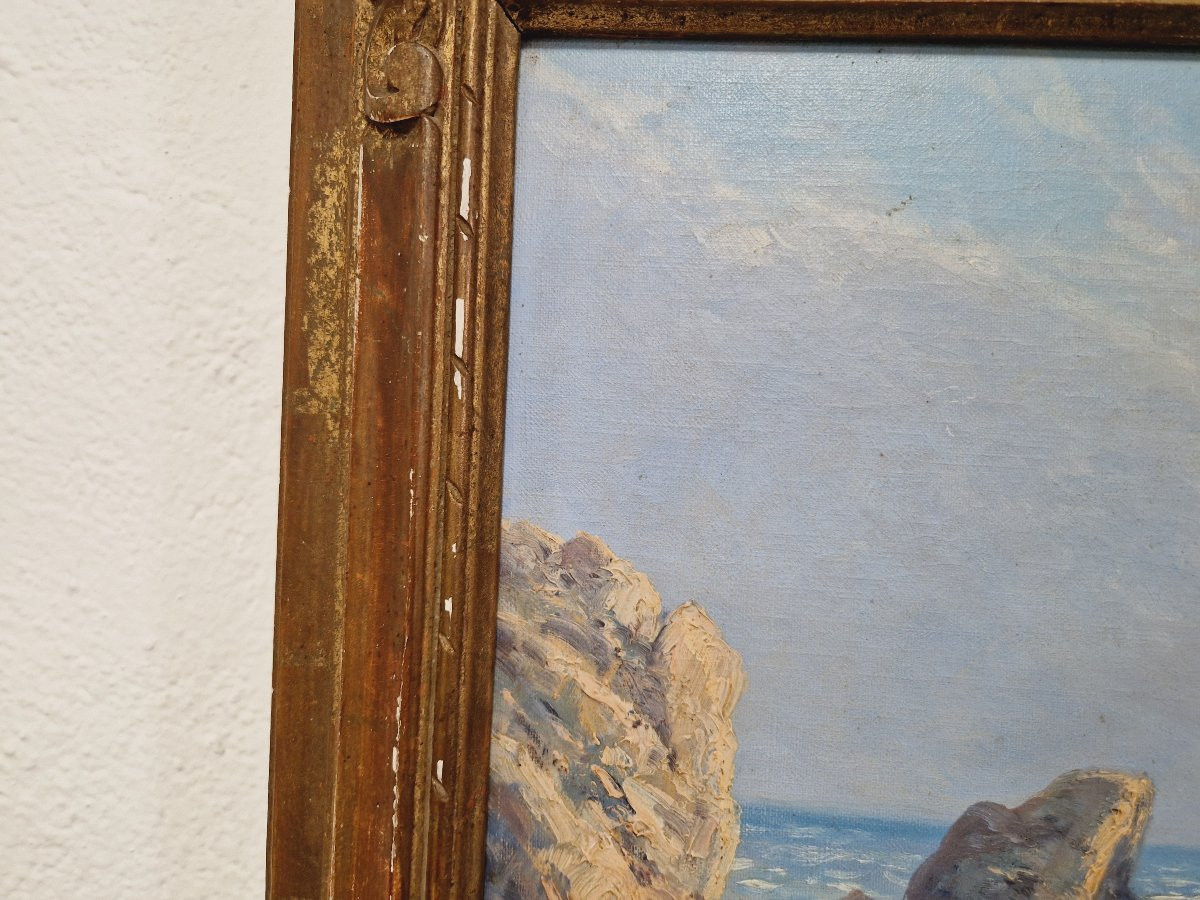 Antique French Oil Painting by Gauffriaud-photo-4