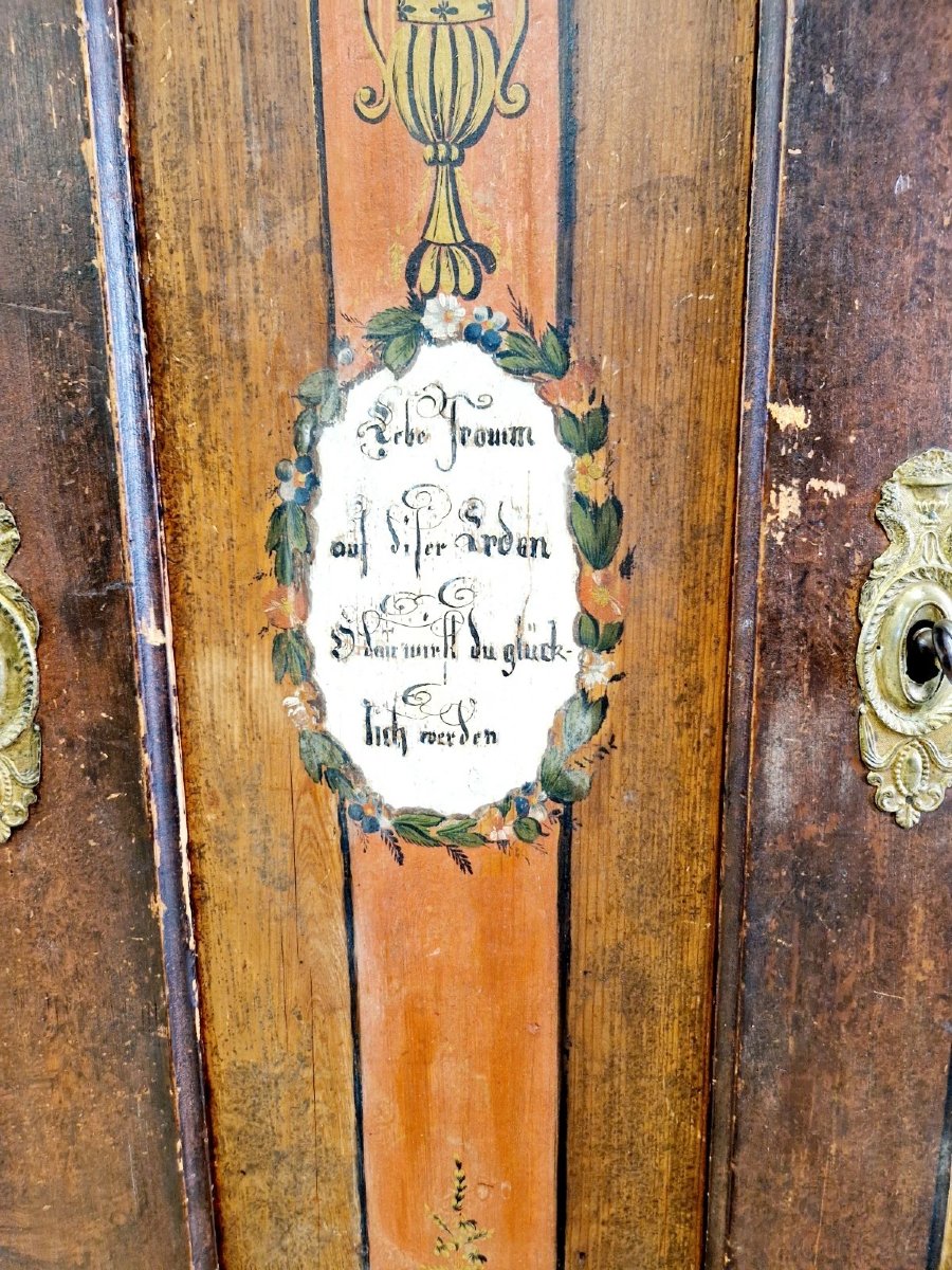 Armoire bavaroise peinte antique-photo-1