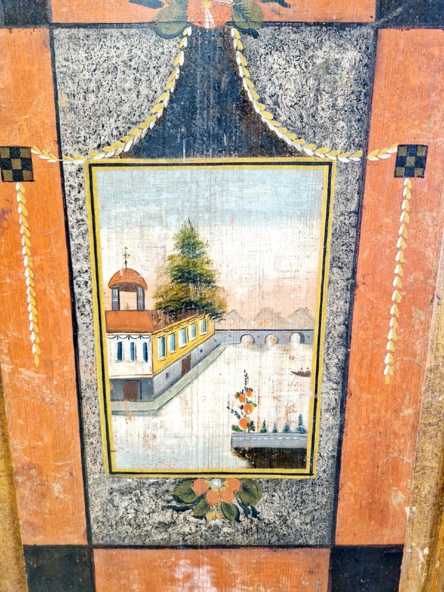 Armoire bavaroise peinte antique-photo-2