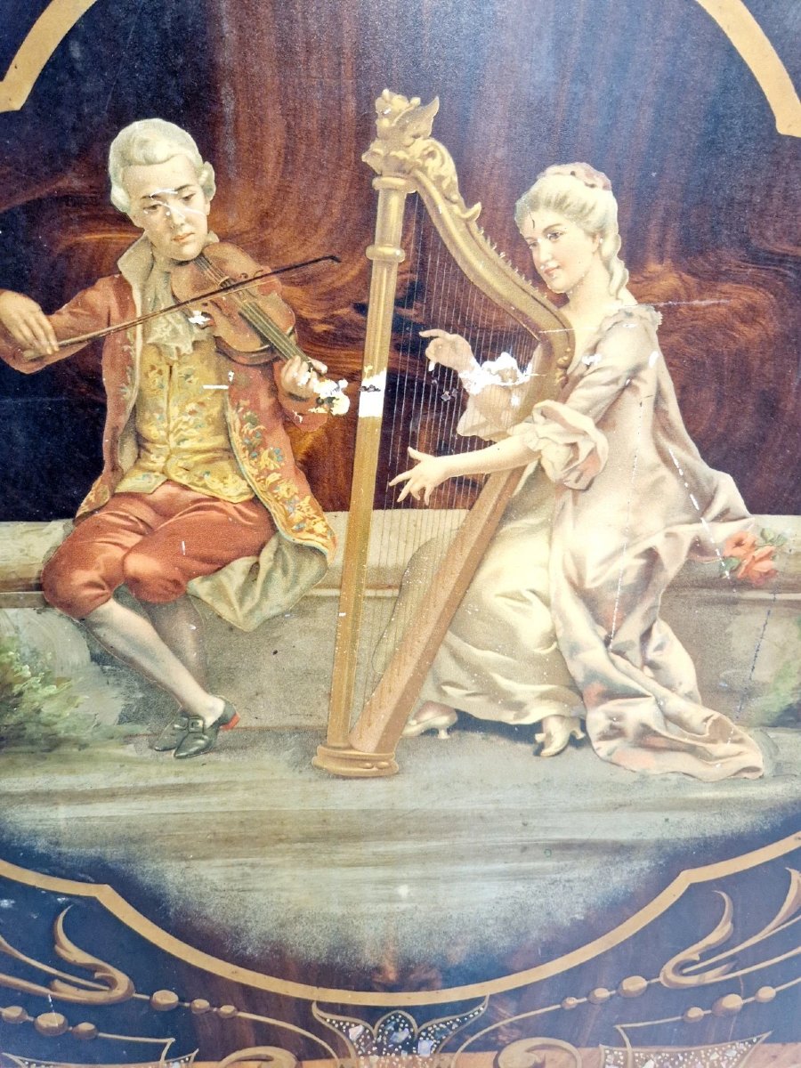Lit double antique italien Napoléon III-photo-2