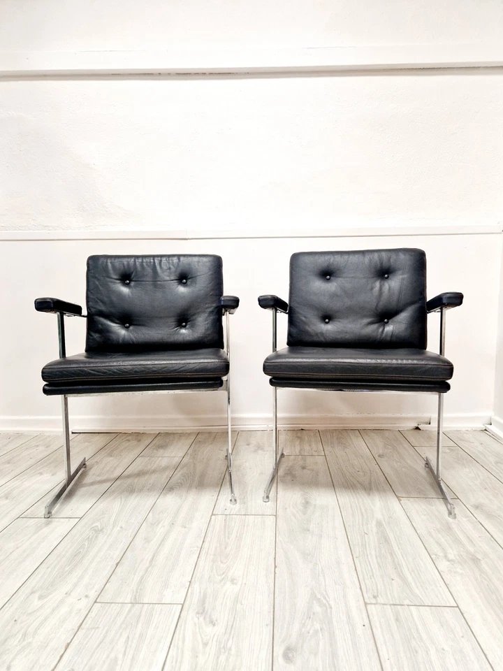 Paire de fauteuils Delphi de Robin Day Hille du milieu du siècle-photo-4