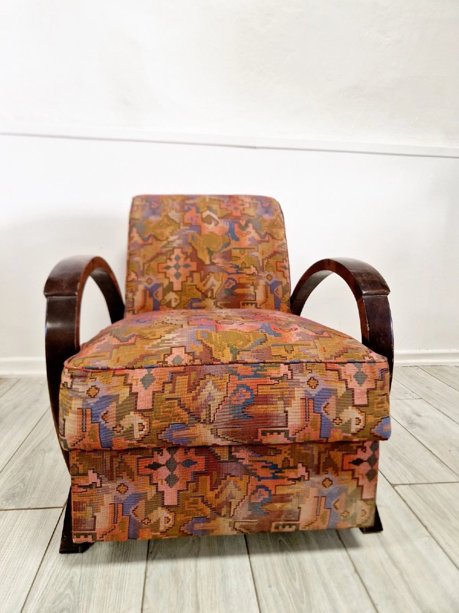 Pair Of Art Deco Armchairs-photo-6