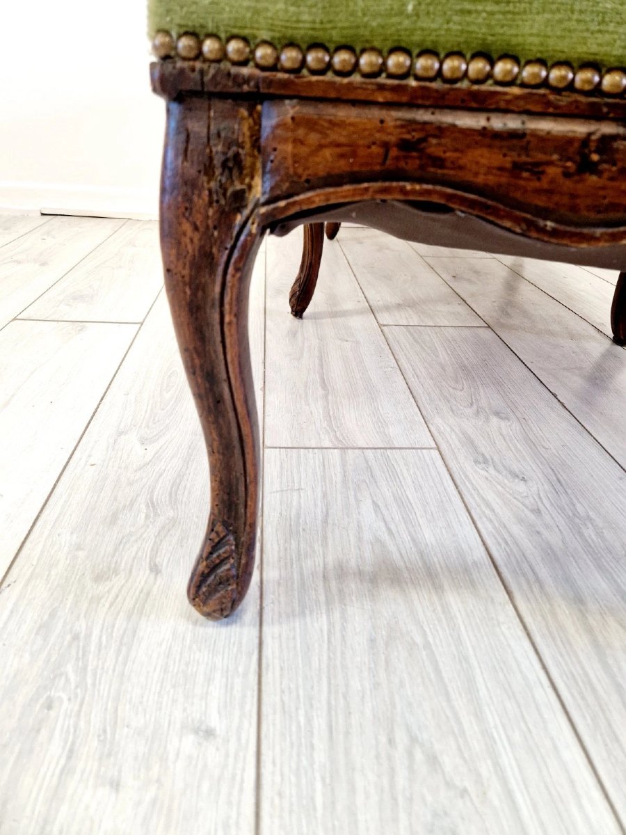 Chaise longue ancienne française de style Louis XV-photo-7