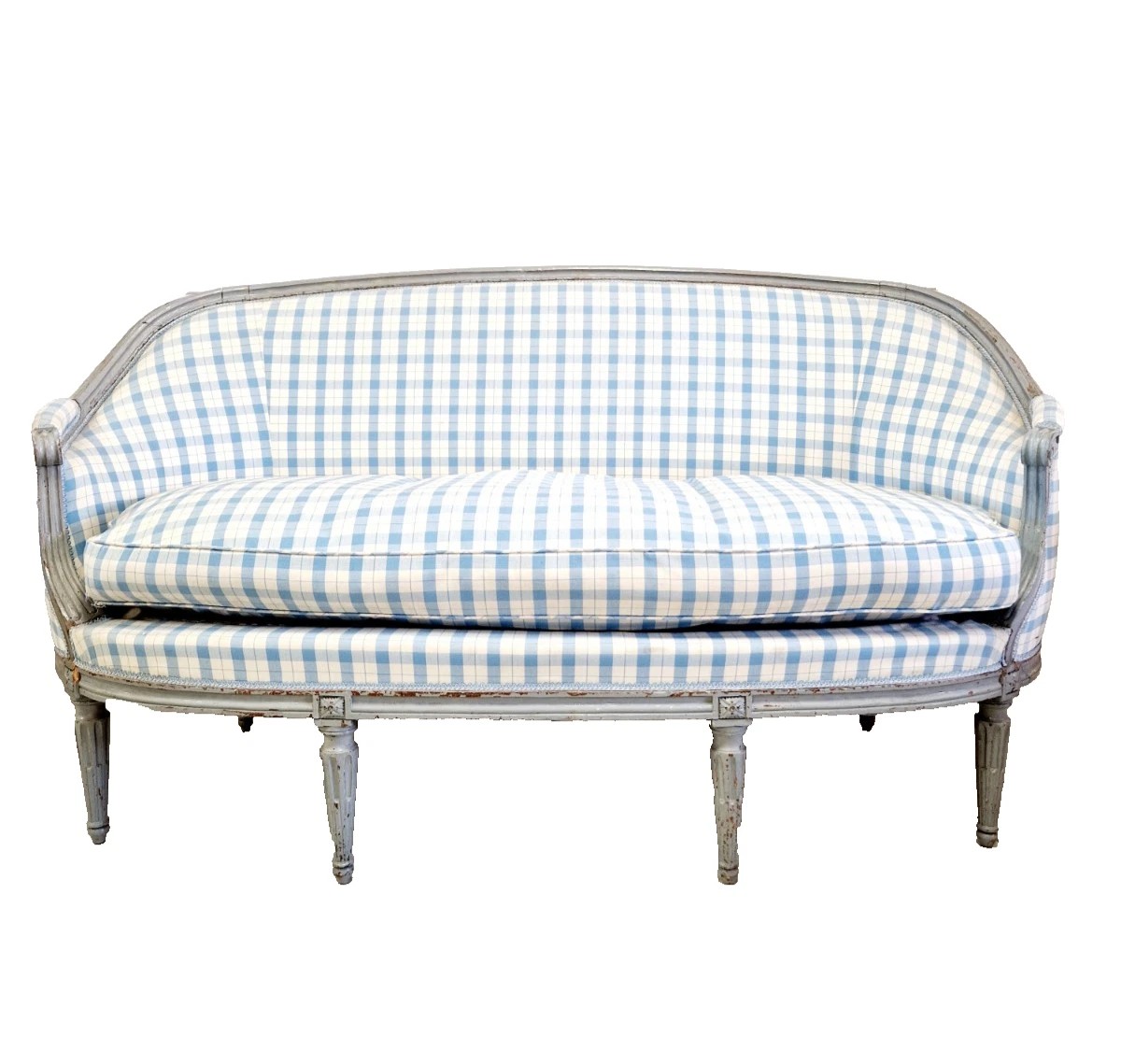 Canapé ancien français de style Louis XVI