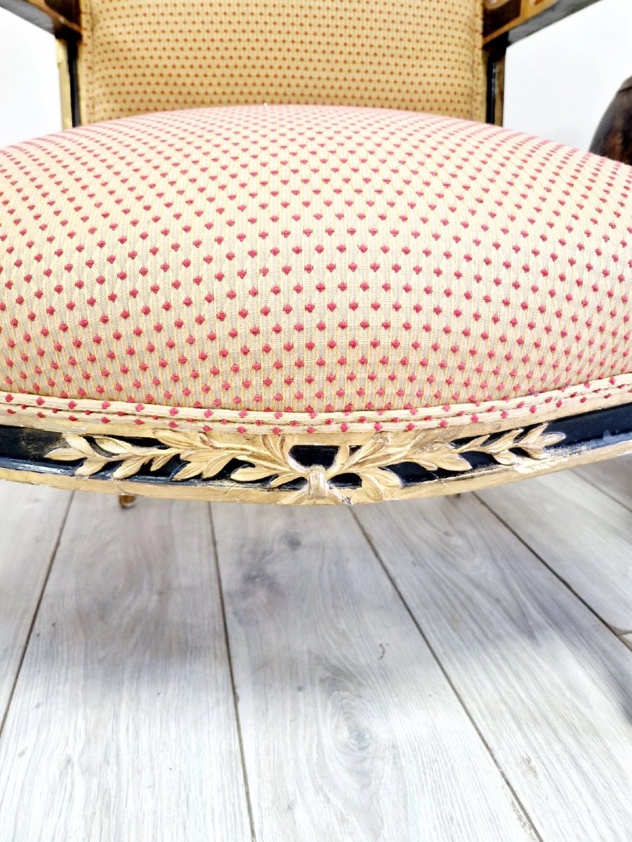 Pair Of Antique French Armchairs From The Napoleon III Period-photo-4