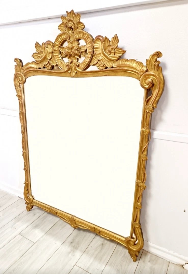 Large 18th Century French Louis XVI Style Mirror-photo-4