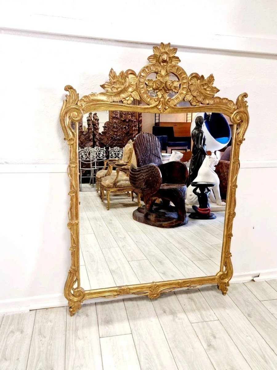 Large 18th Century French Louis XVI Style Mirror-photo-7