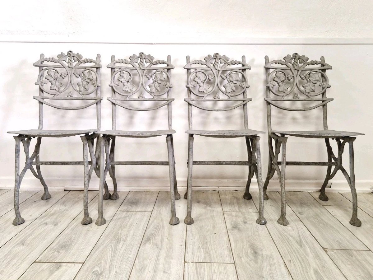 Antique French Garden Chairs (4)-photo-2